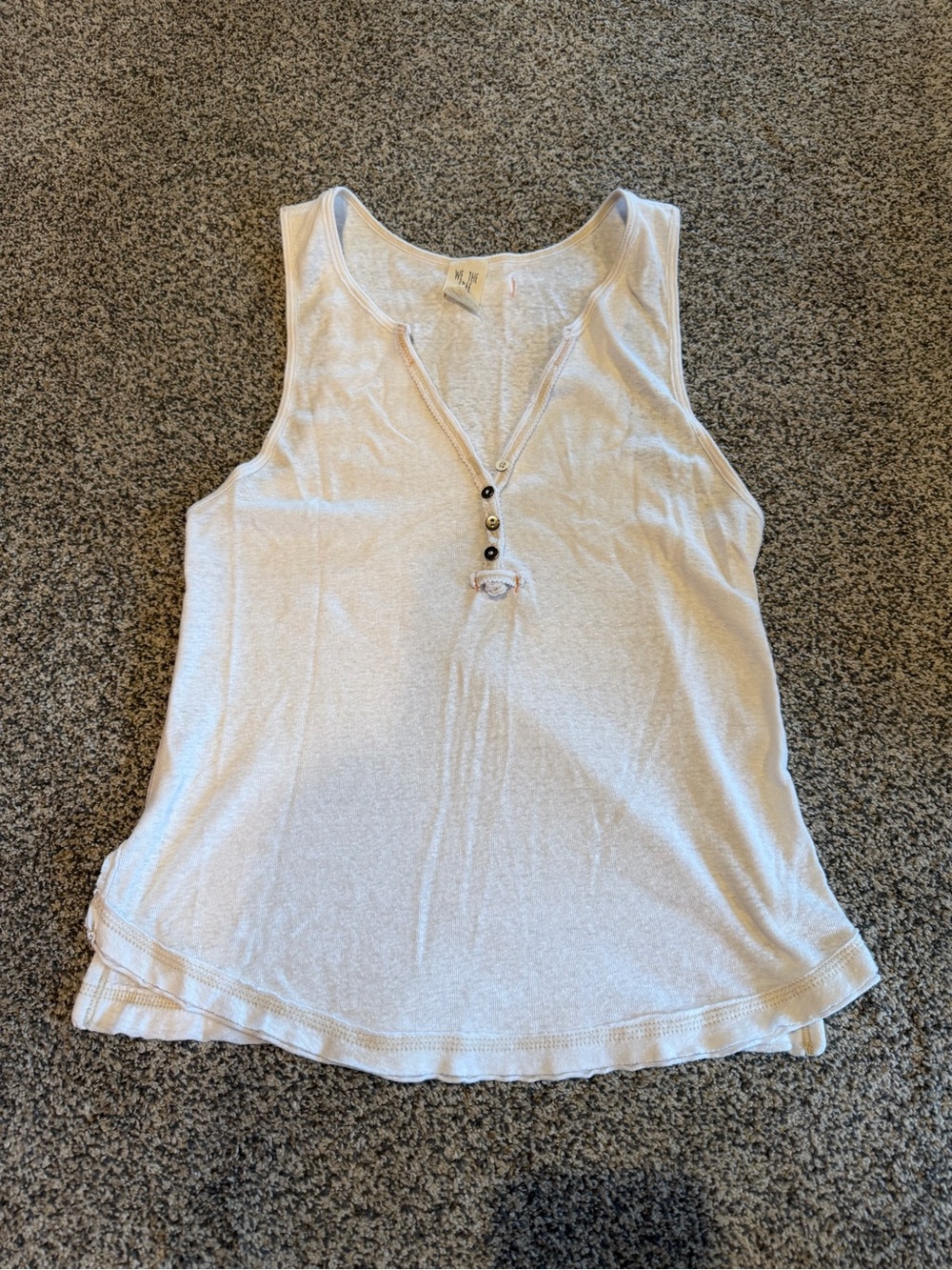 We The Free Pale Pink Henley Tank